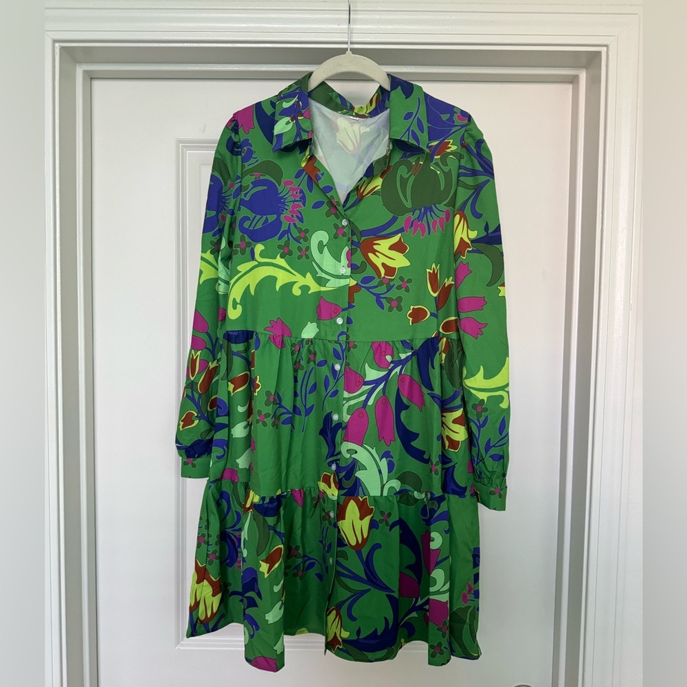 Green SHEIN dress